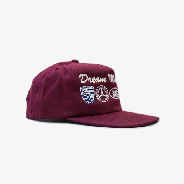 DREAM MOTORSPORTS EMBLEM  HAT (WINE)