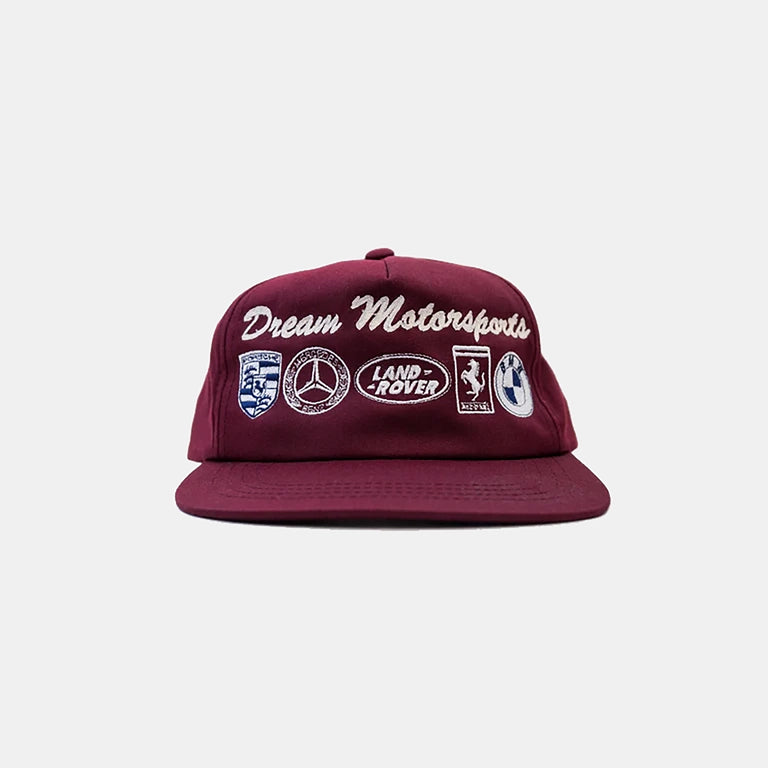 DREAM MOTORSPORTS EMBLEM  HAT (WINE)