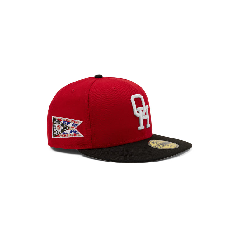 OHIO❤️ New Era Fitted HAT (red/blk)