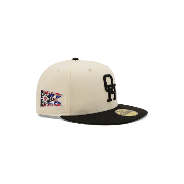 OHIO❤️ New Era Fitted HAT (off-white)