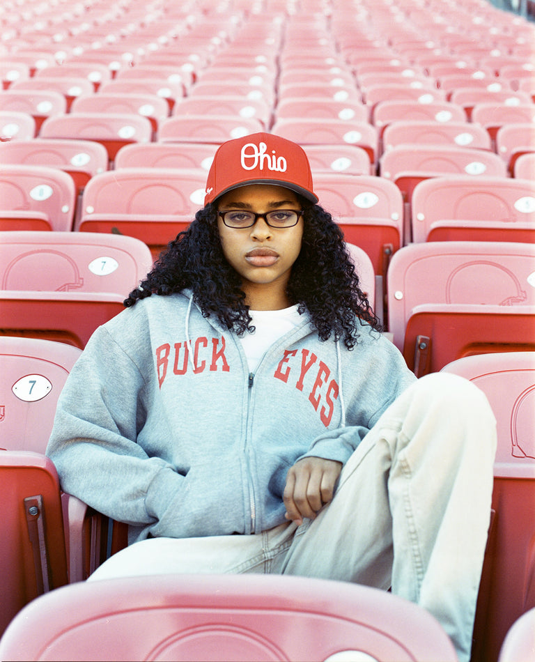 OHIO STATE X MADE & CO 59FIFTY 'SCRIPT OHIO' RED FITTED