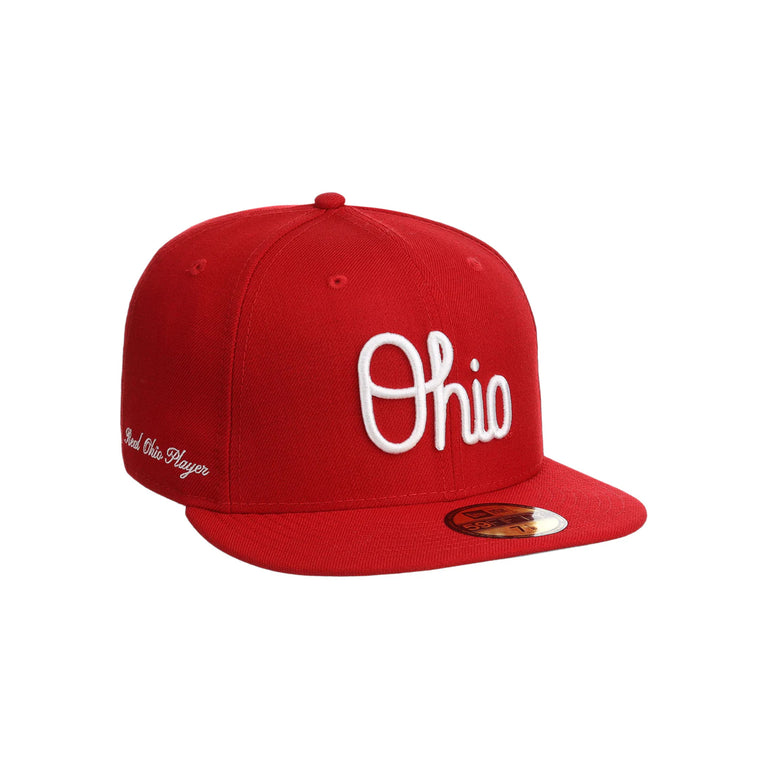 OHIO STATE X MADE & CO 59FIFTY 'SCRIPT OHIO' RED FITTED