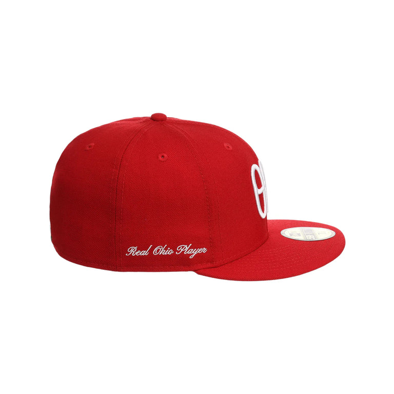 OHIO STATE X MADE & CO 59FIFTY 'SCRIPT OHIO' RED FITTED