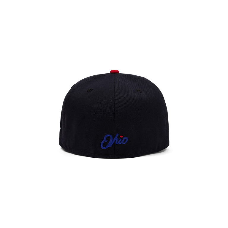 OHIO❤️ New Era Fitted HAT (navy/red)